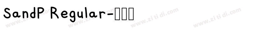 SandP Regular字体转换 SandP Regular字体转换